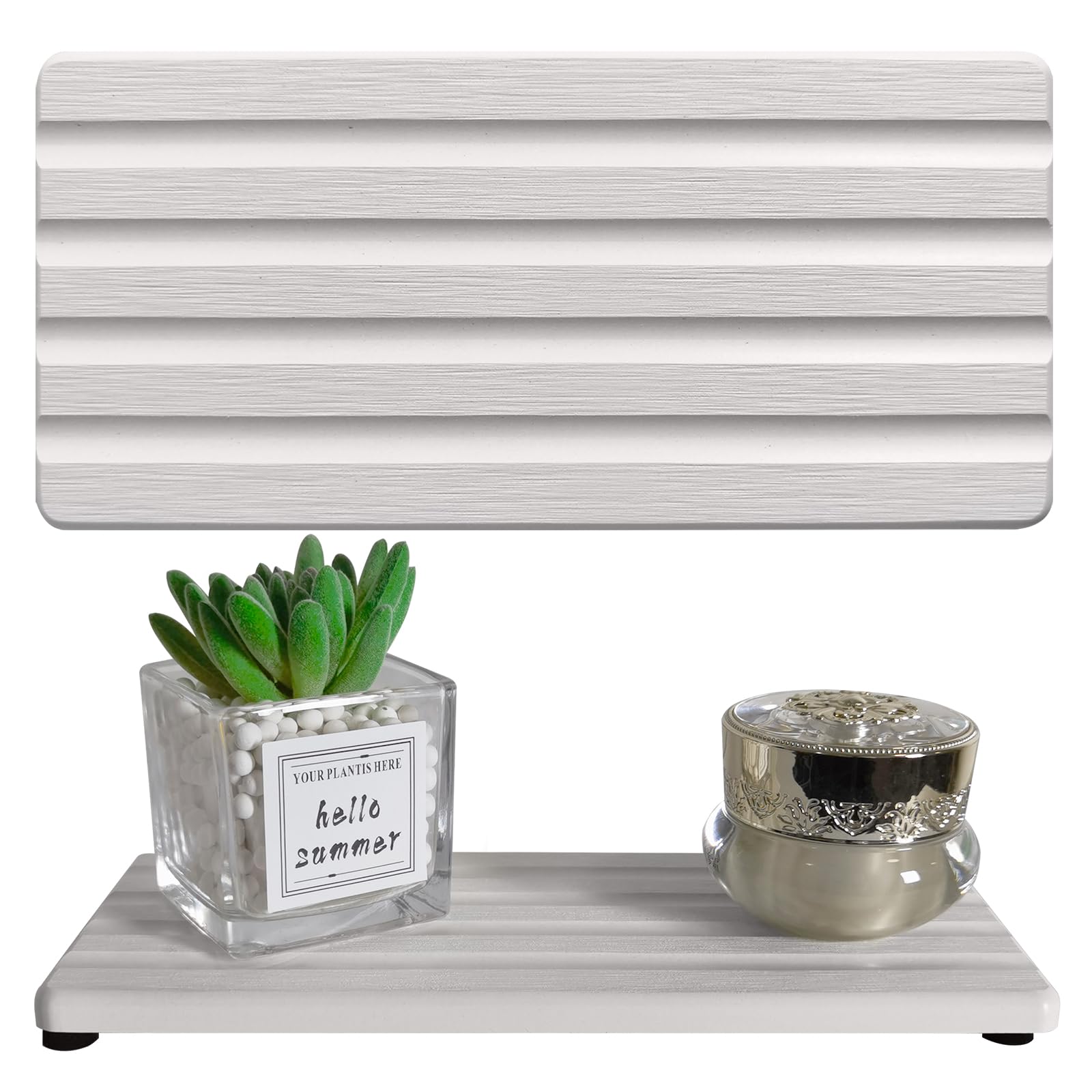 Diatomite Soap Dish Holder Water Absorbing Stone Tray Bathroom Countertop (2 Count)