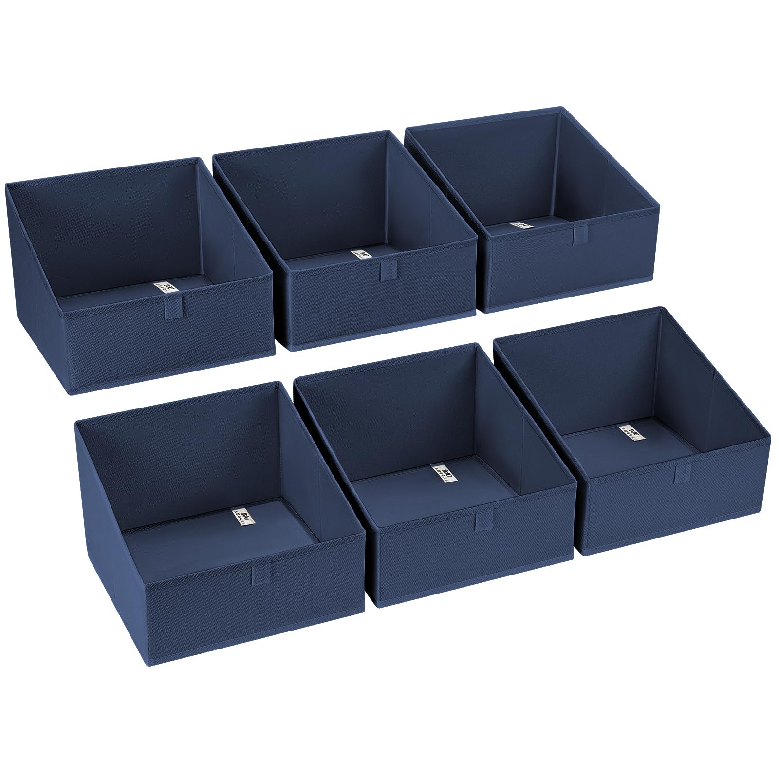 Closet Storage Bins 6 Pack (6 Count)