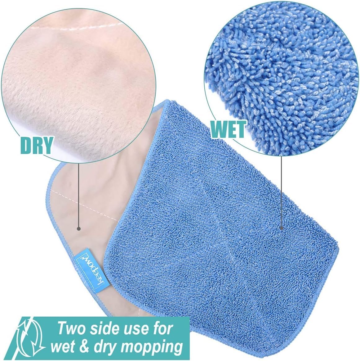 Mop Refills Compatible with MR.SIGA Professional Mop (3 Count)