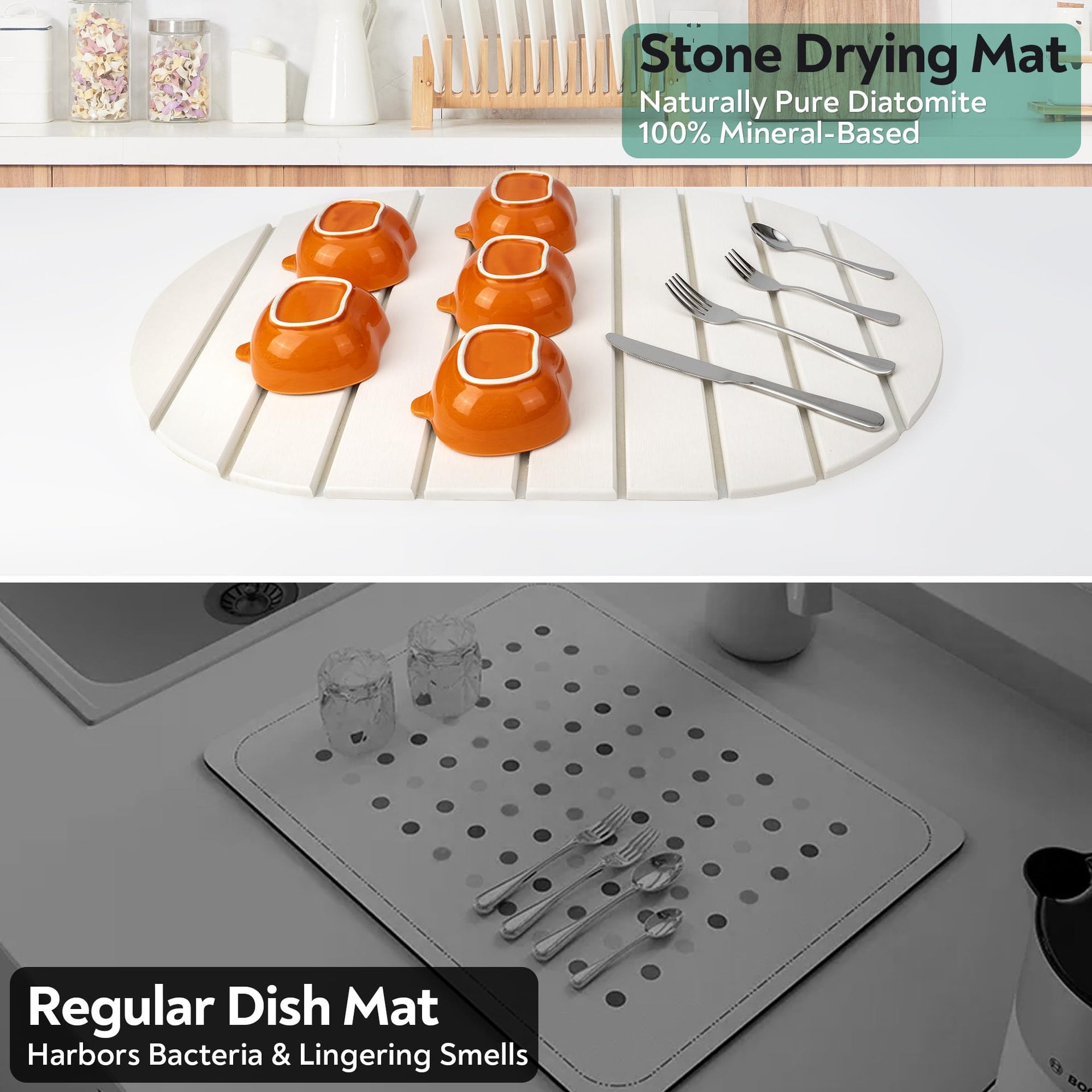 Stone Drying Mat for Kitchen Counter