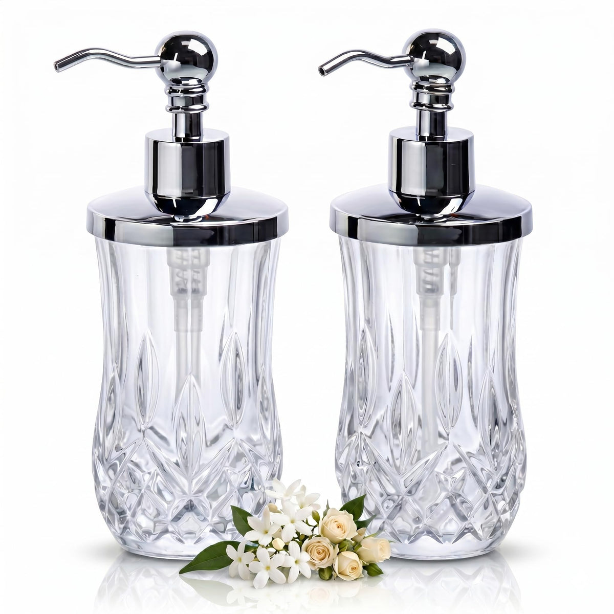 2 Pack 9Oz Clear Soap Dispenser (2 Count)