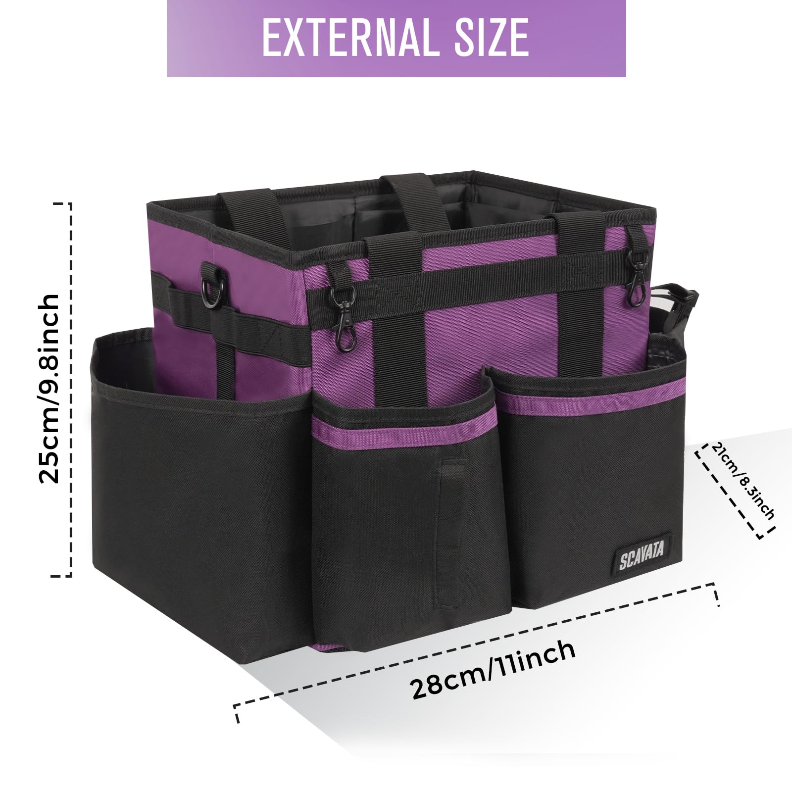 Compact Wearable Cleaning Caddy with Handle & Shoulder Straps