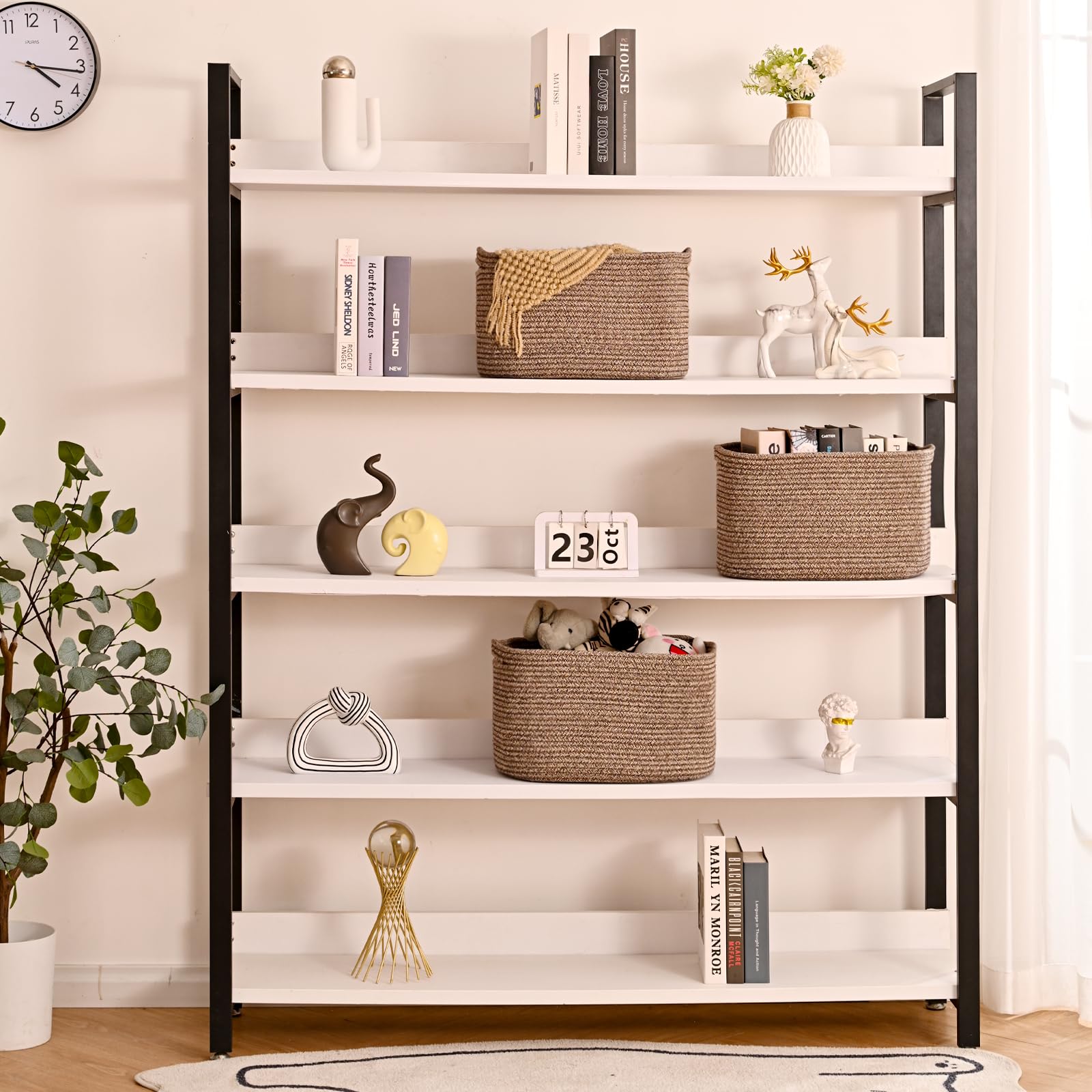 Storage Baskets for Organizing Shelves (3 Count)