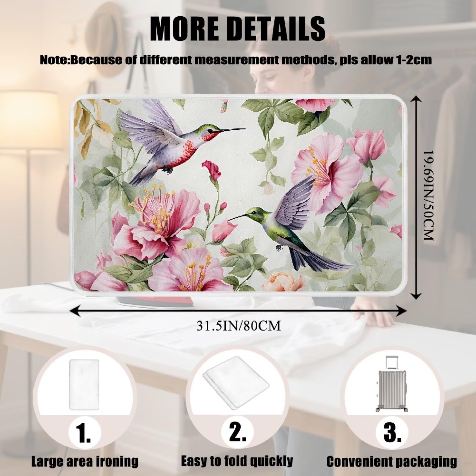 Hummingbird Ironing Mat for Table top Washer