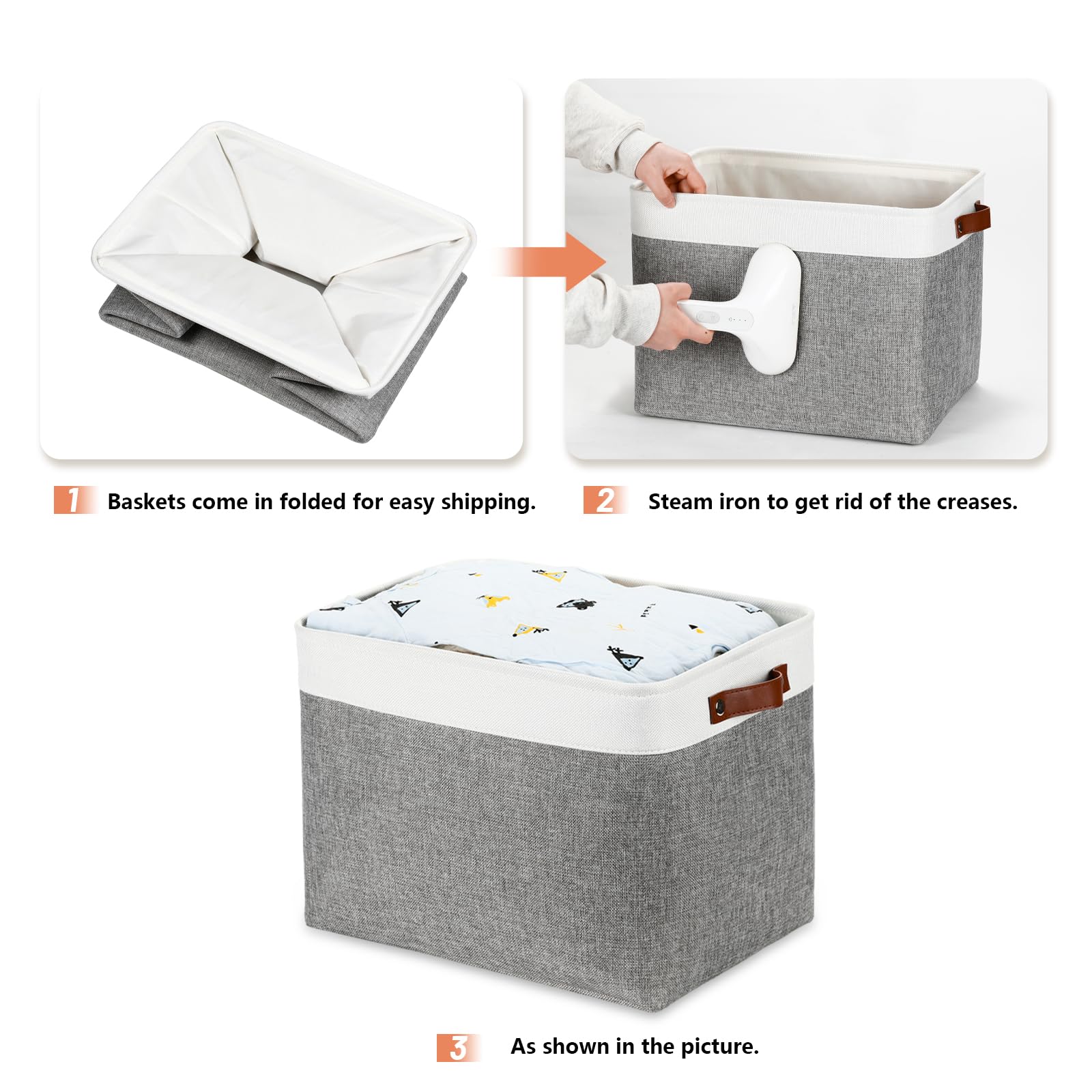 Large Storage Baskets (3 Count)