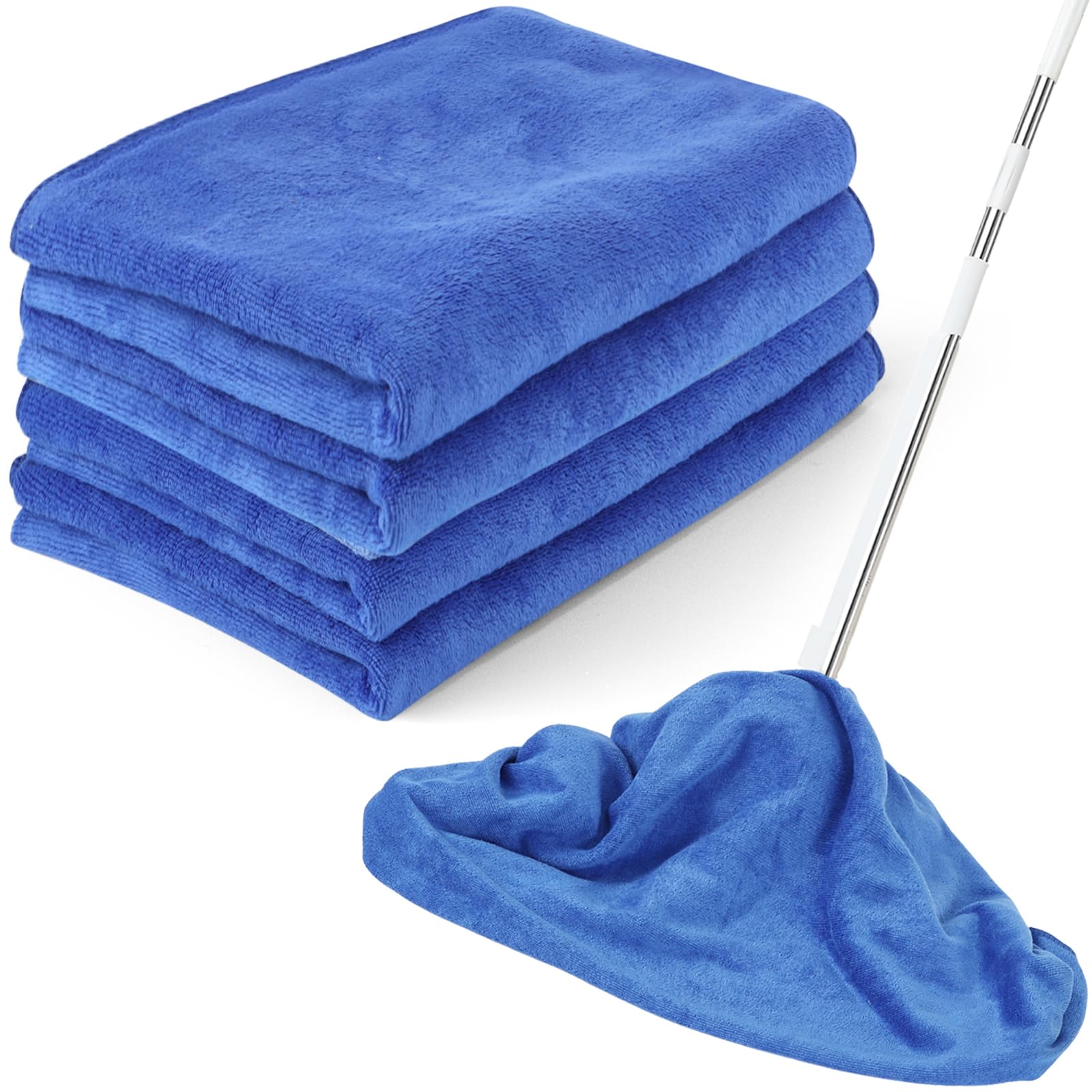 4 Pack Extra Large Microfiber Cleaning Cloths 20"x30" (4 Count)