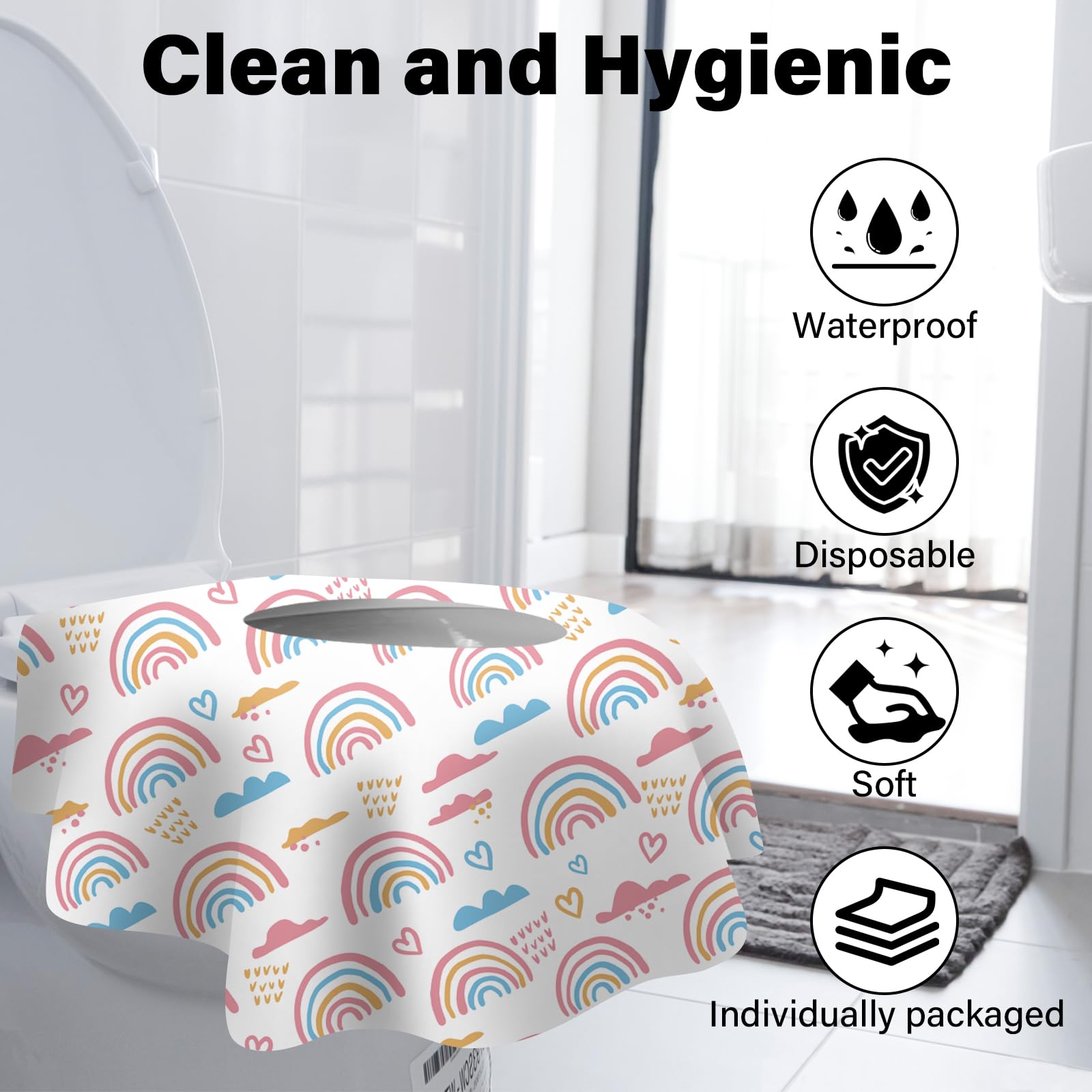 60 Pack Toilet Seat Covers Disposable (60 Count)