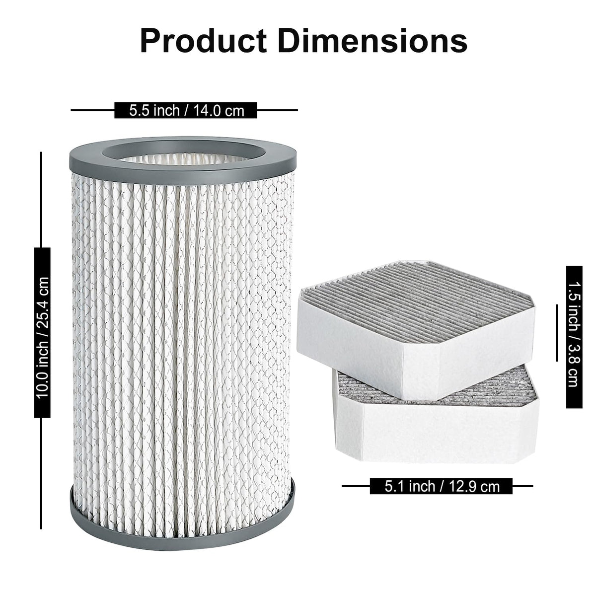 Air Filter Set Compatible with Molekule Air Purifier