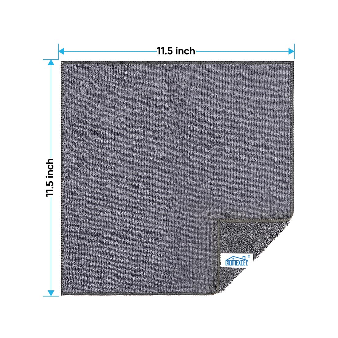 Grey Microfiber Cleaning Cloth (12 Count)