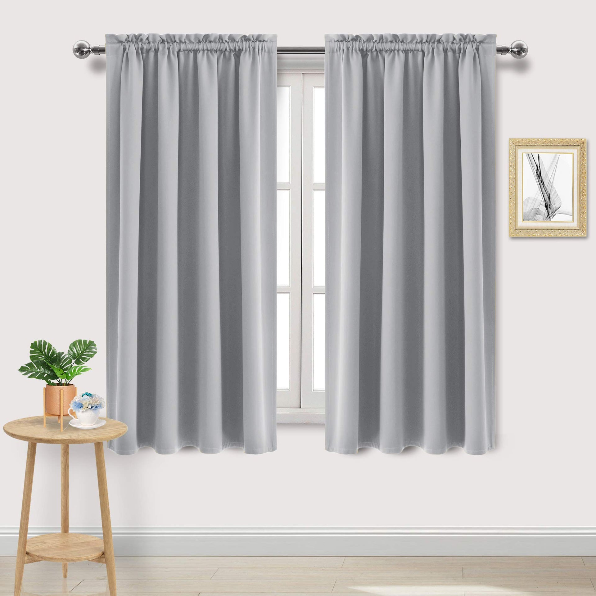 Blackout Curtains Room Darkening Thermal Insulated Bedroom Curtains Window Curtain Panels (2 Count)