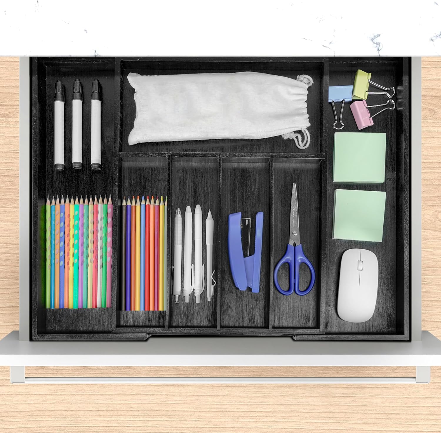 Bamboo Drawer Organizer