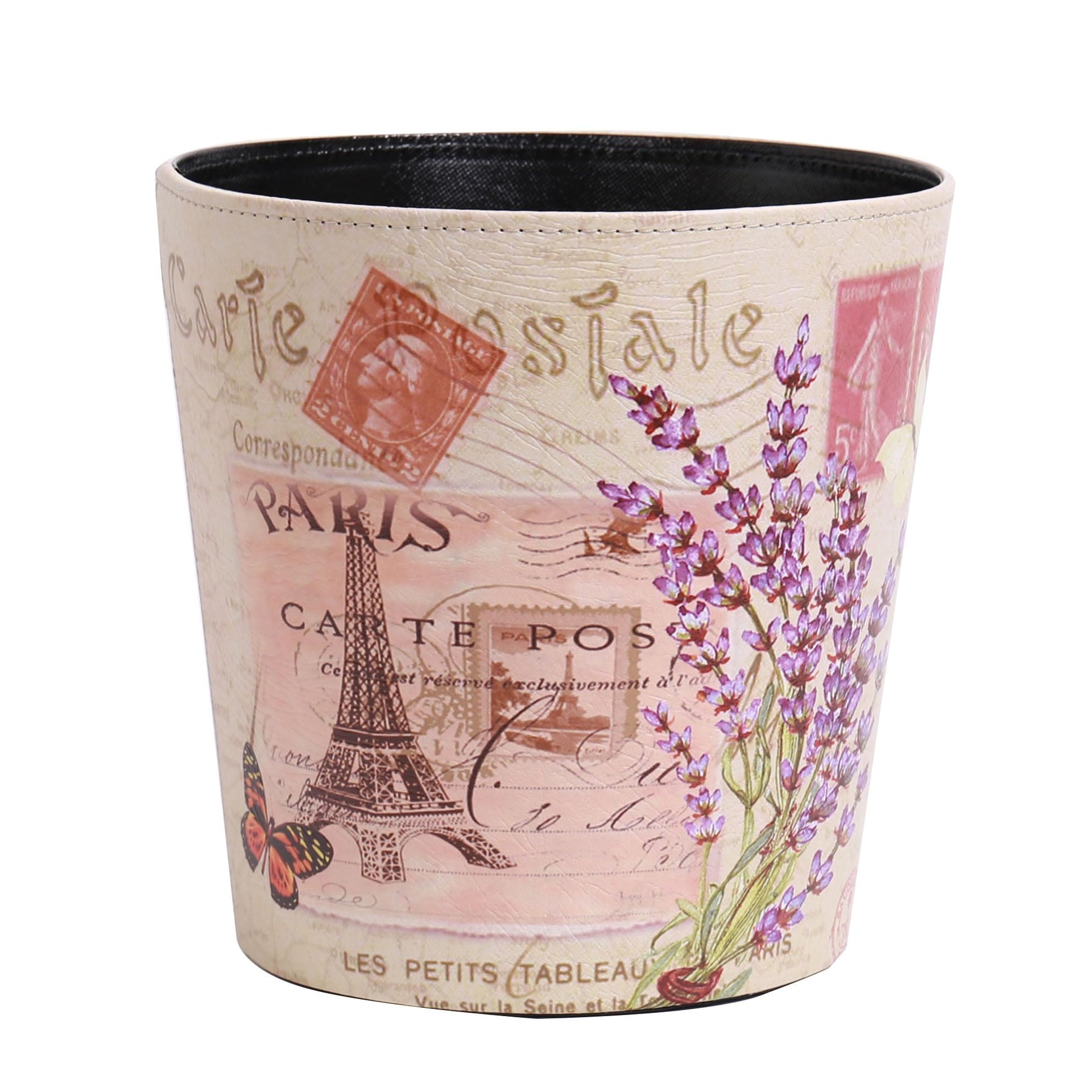 PU Leather Small Trash Can Wastebasket