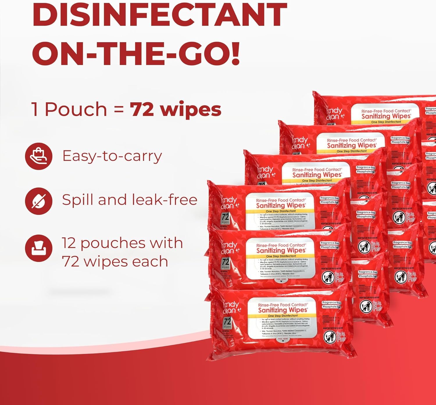 HandyClean Rinse (864 Count)
