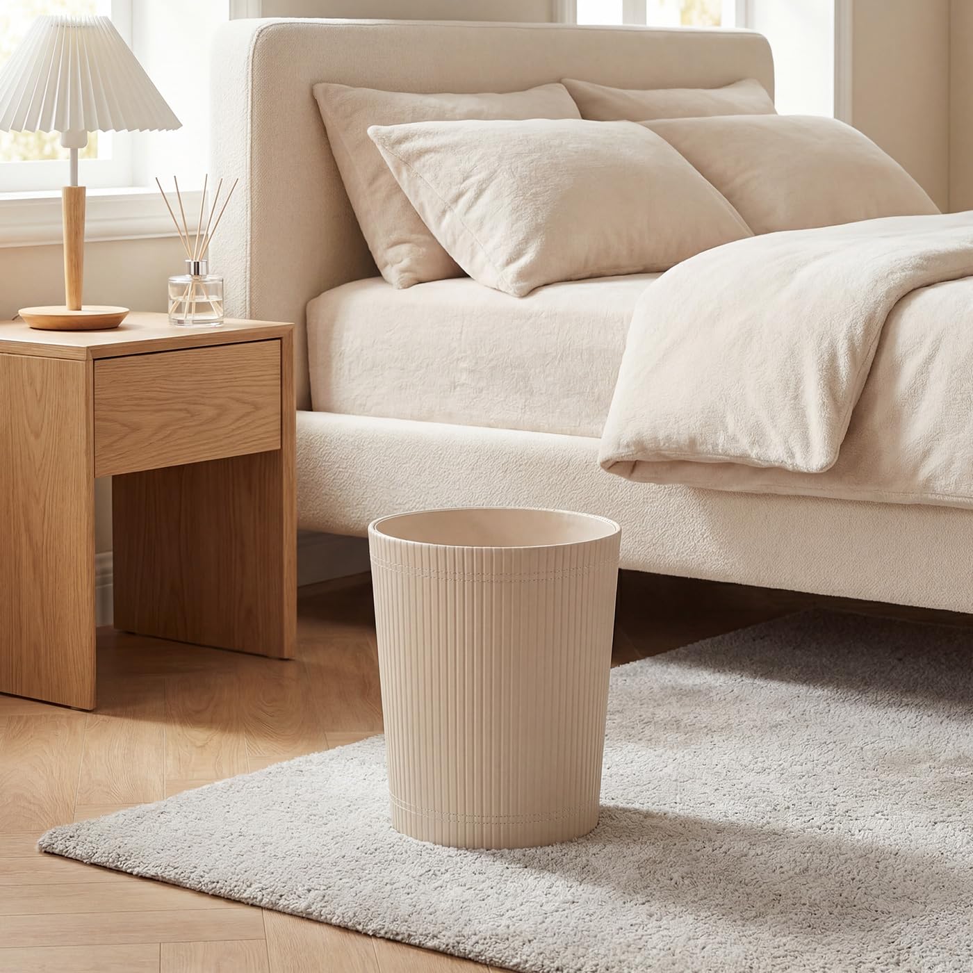 Pu Leather Trash Can