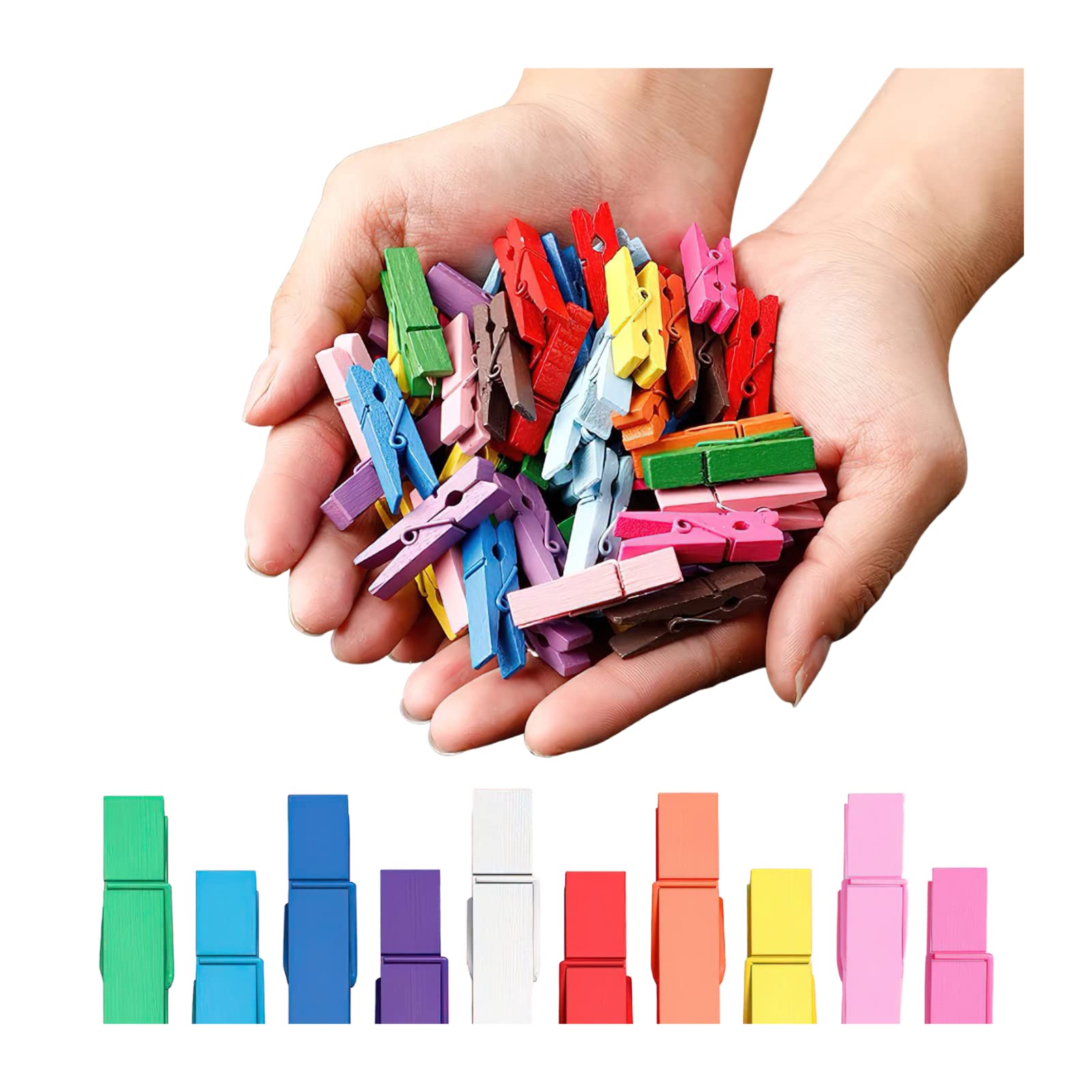 1.4 Inch Mini Clothespins 100PCS (100 Count)