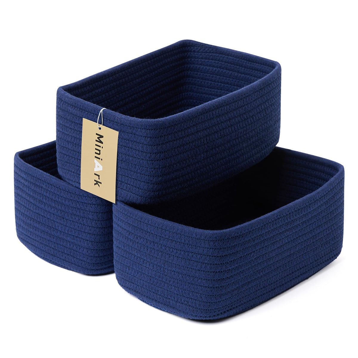 Small Storage Baskets for Organizing (3 Count)