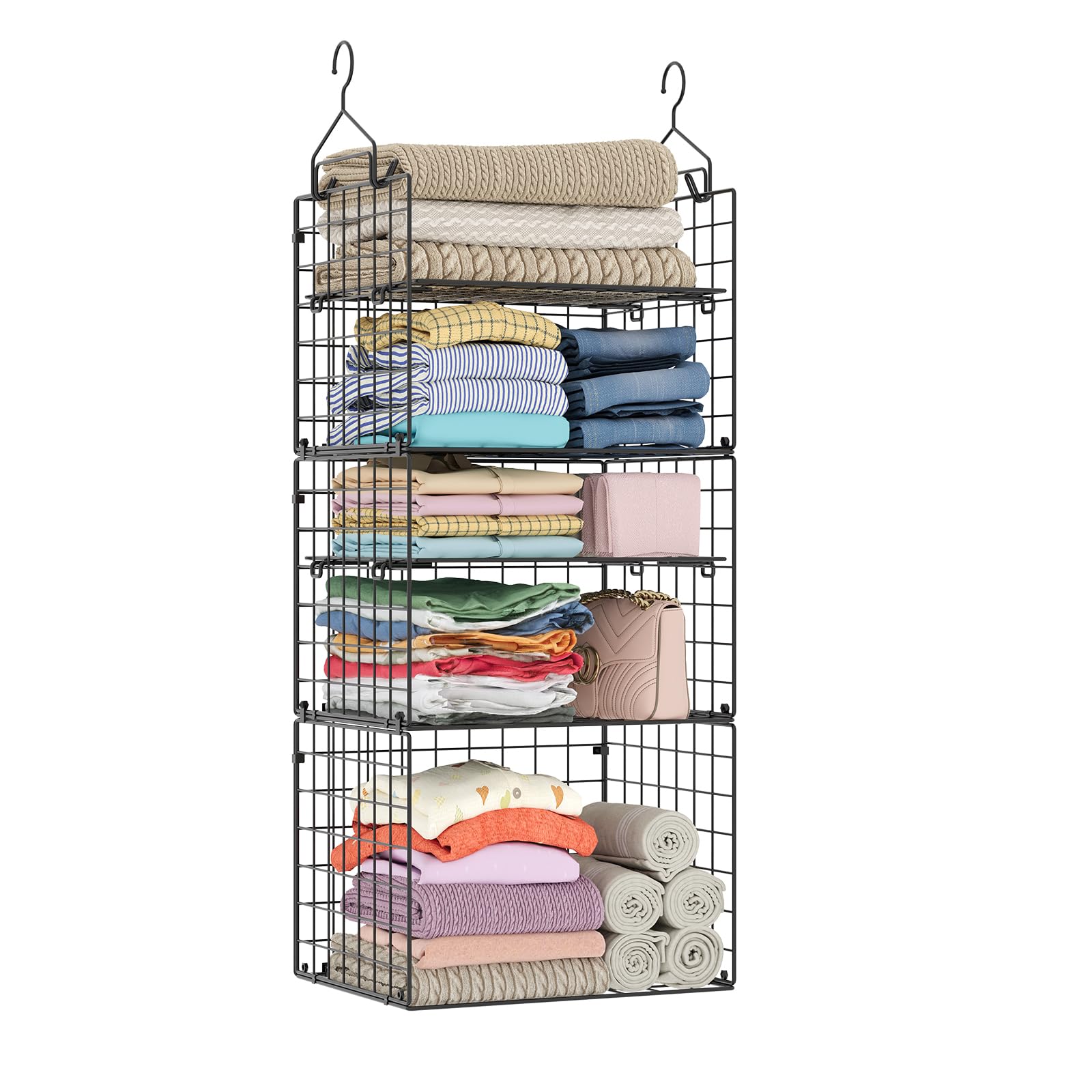 Closet Hanging Organizer Shelves (5 Count)