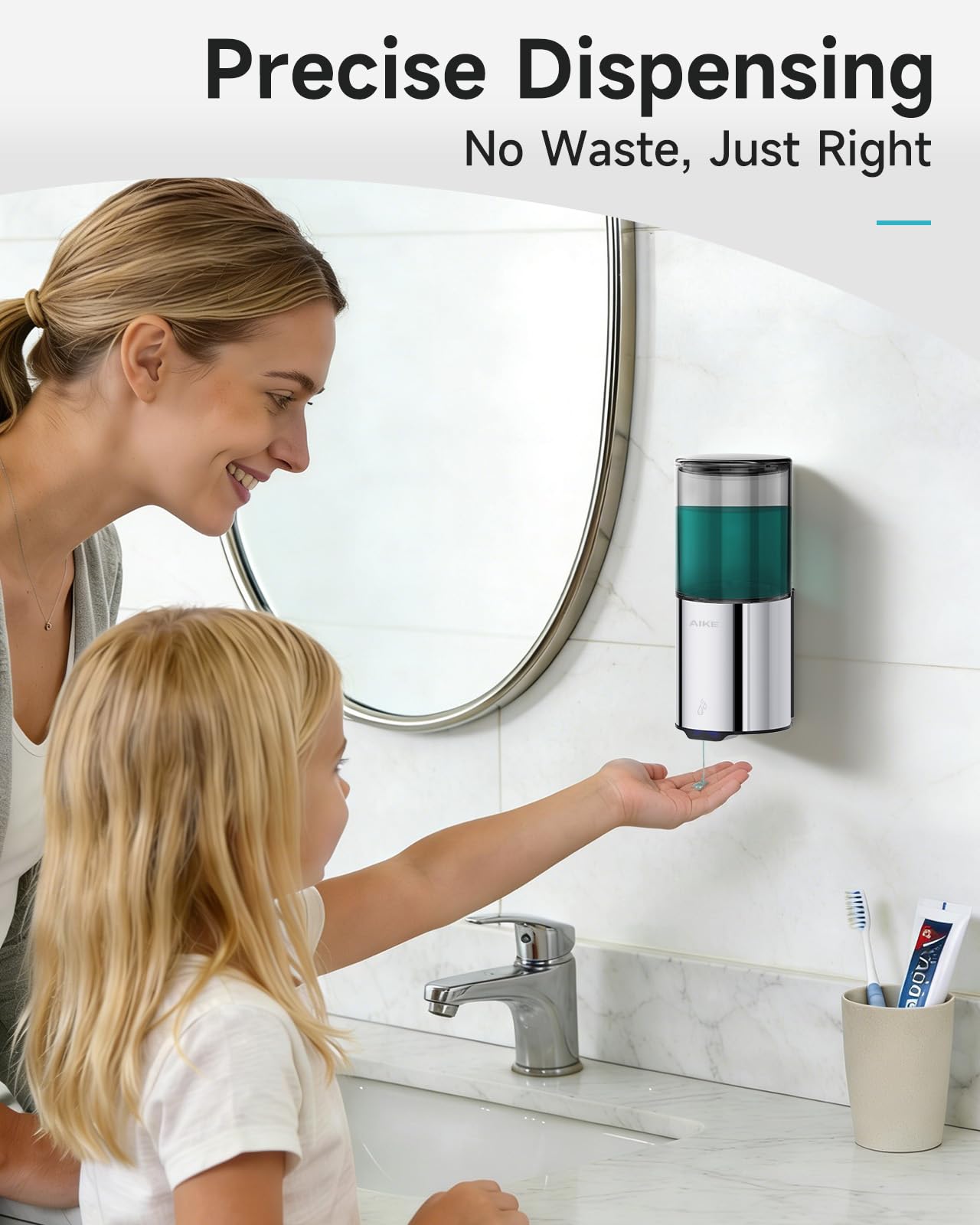 Automatic Soap Dispenser IPX7 Waterproof 13.5oz Polished Finish