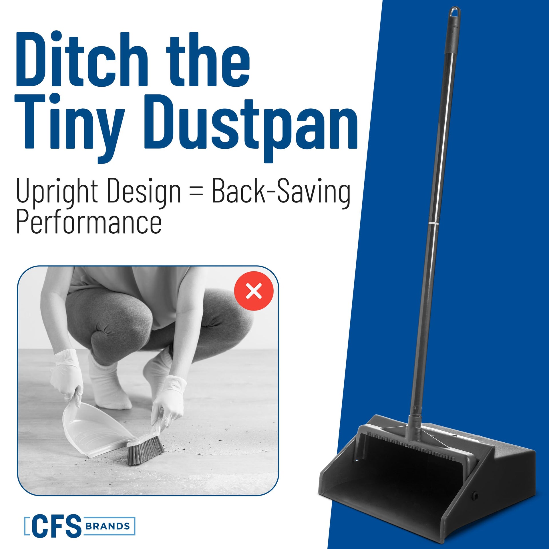 Sparta Upright Dust Pan with 30 Inch Two