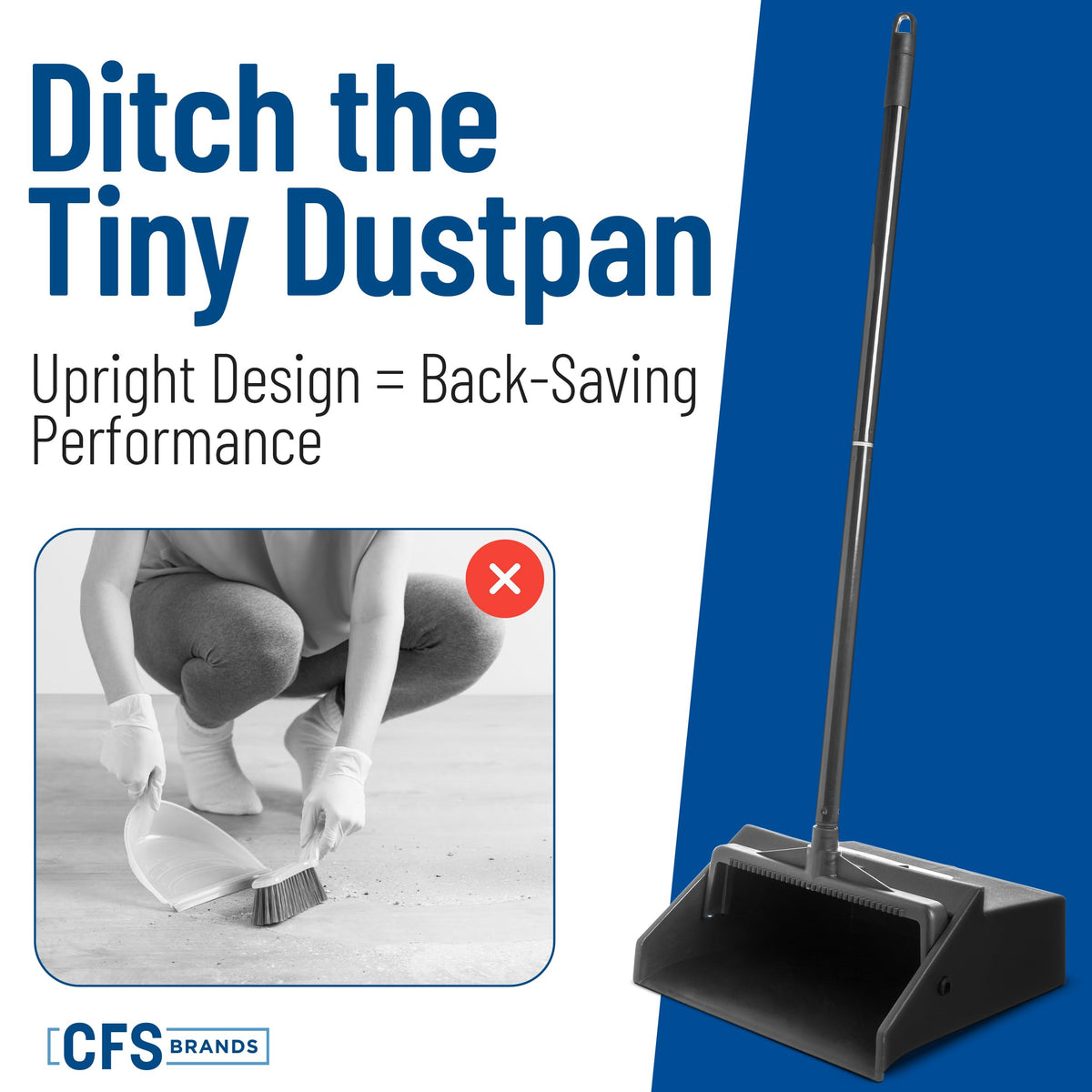 Sparta Upright Dust Pan with 30 Inch Two