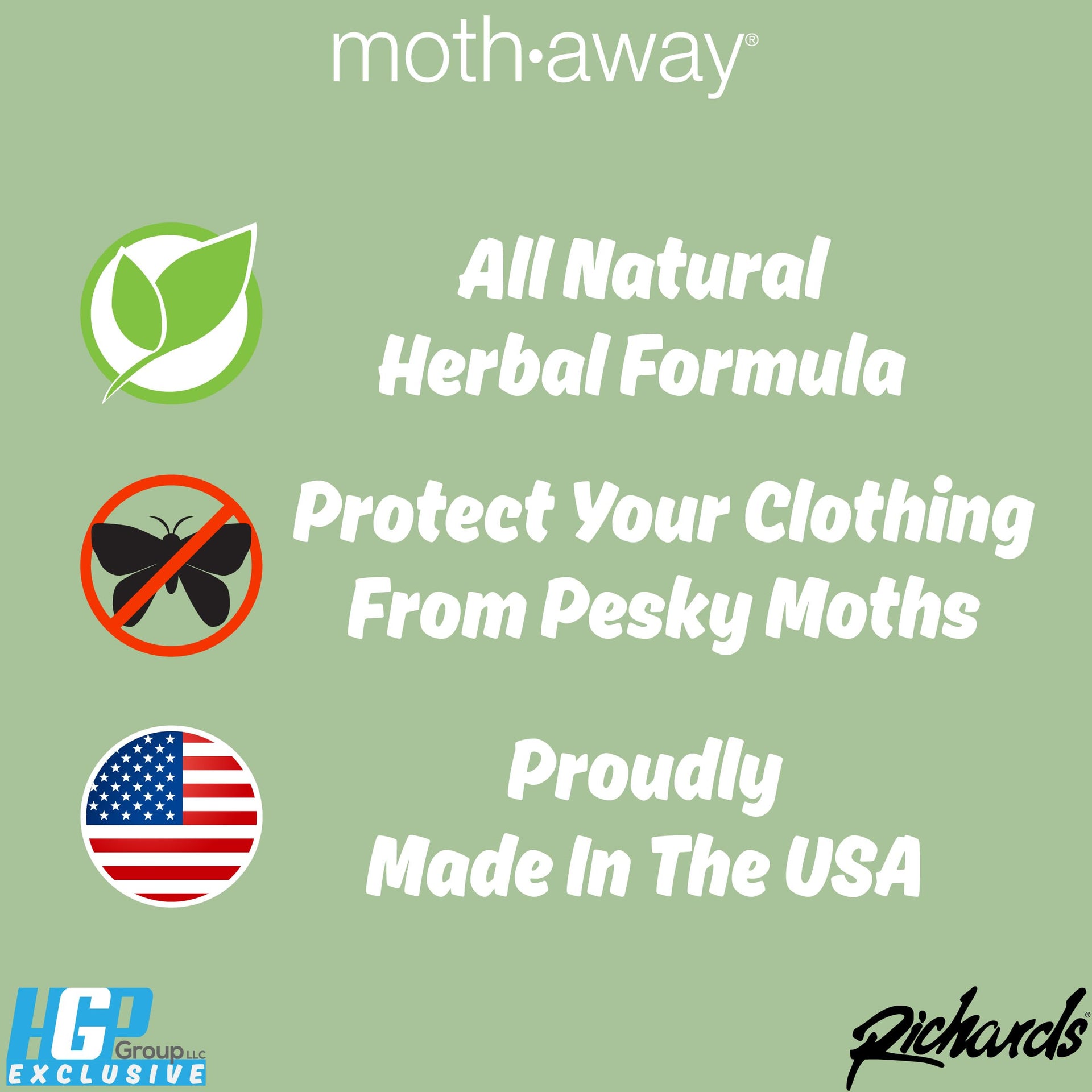 Homewares Moth Away Sachets (24 Count)