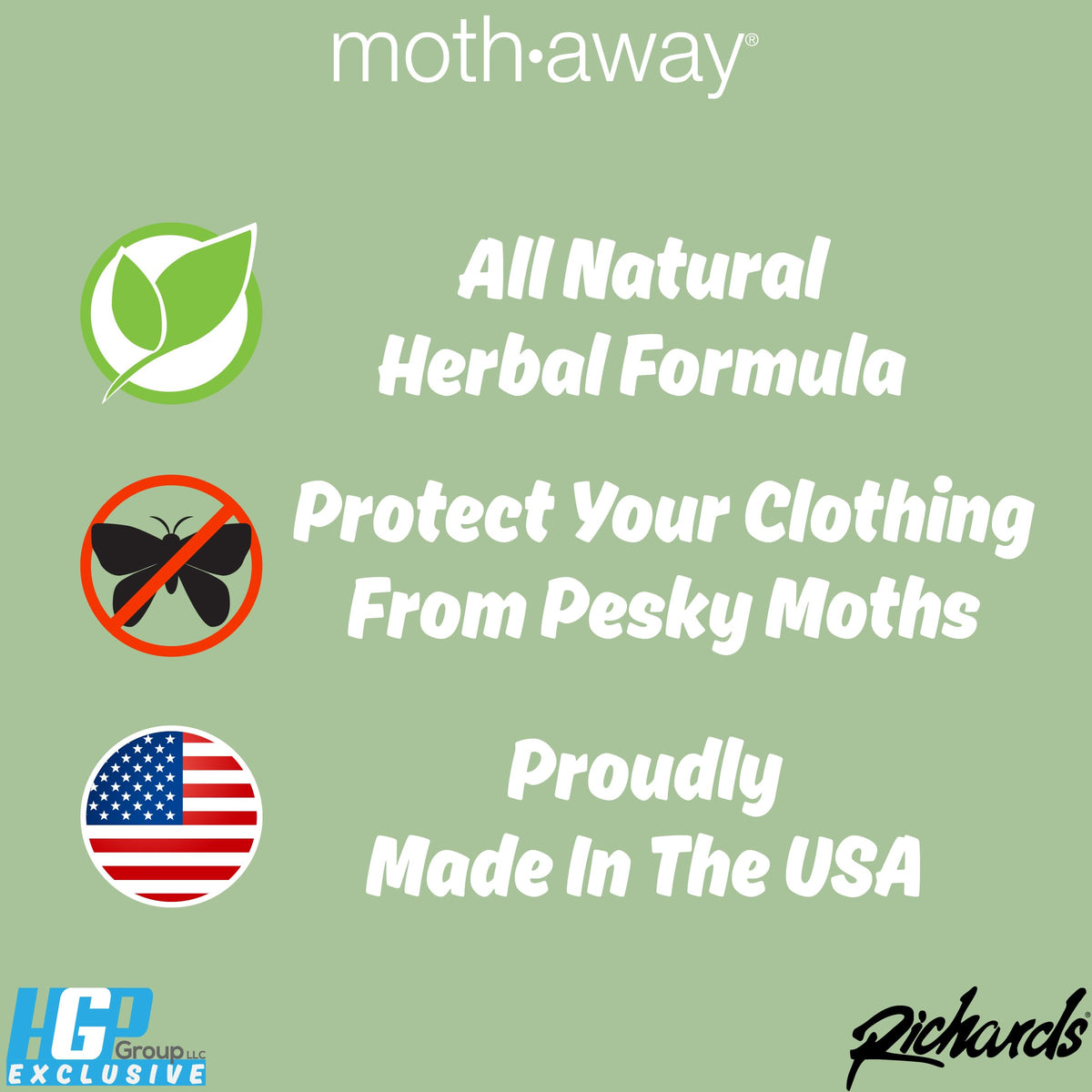 Homewares Moth Away Sachets (24 Count)