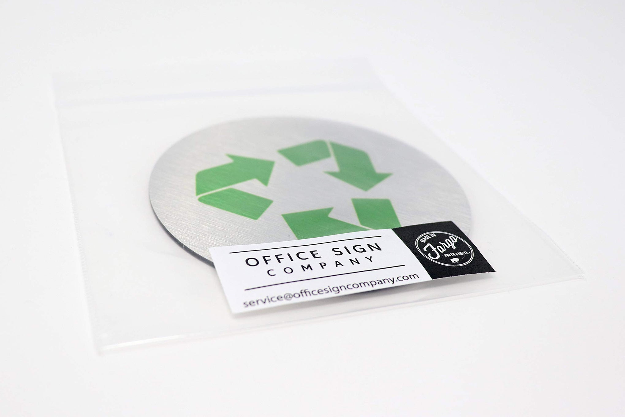 Metal Trash & Recycling Signs (2 Count)