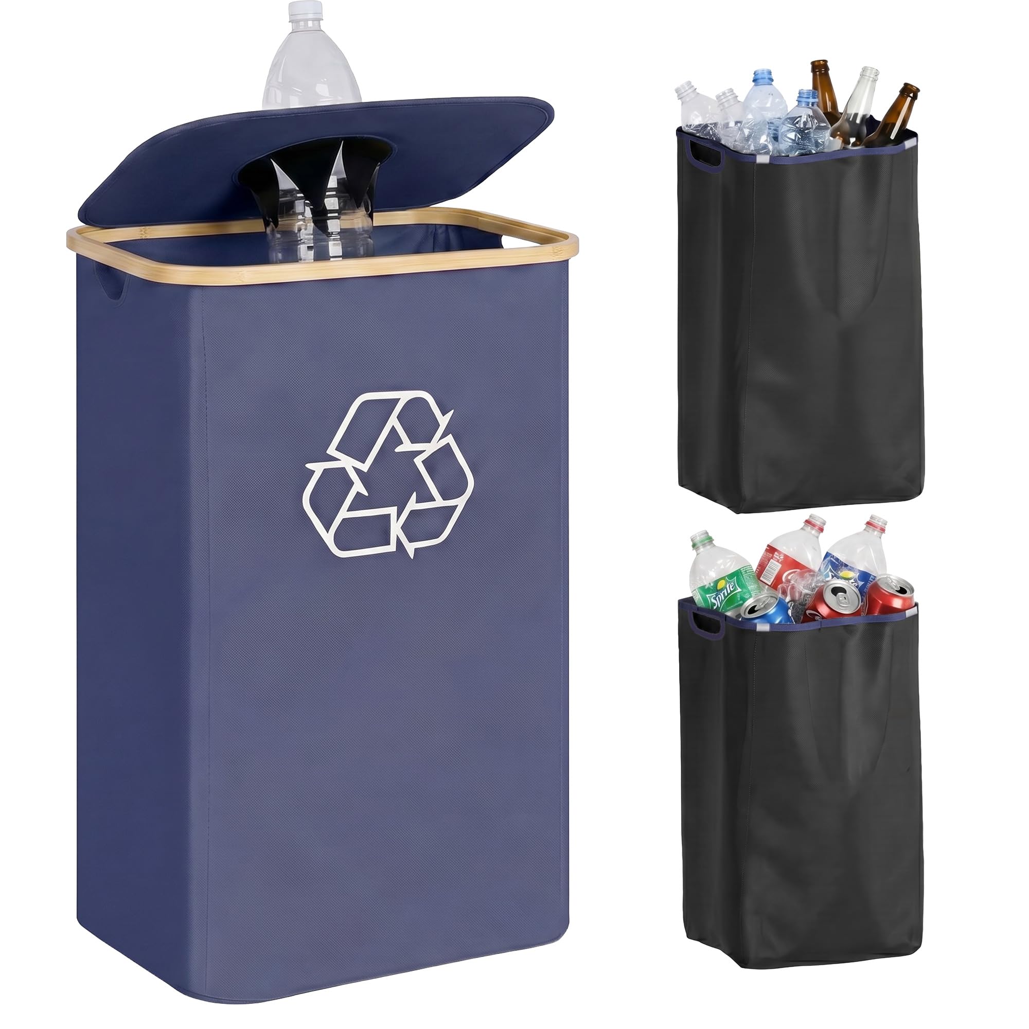 Recycling Bin for Kitchen 26 Gallon