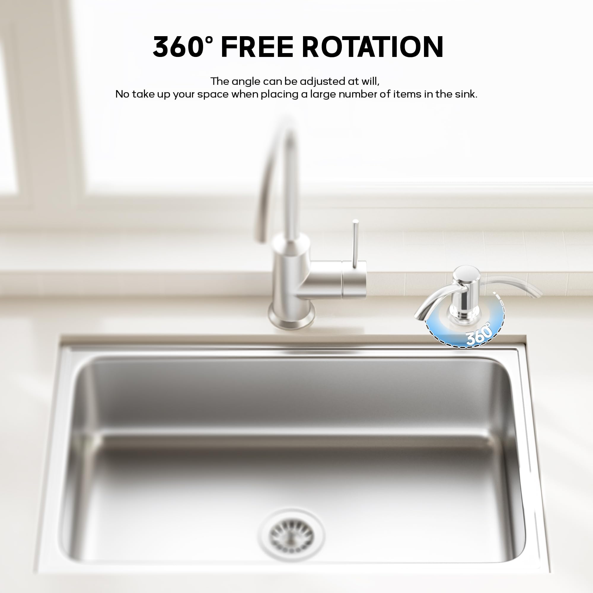 Built in Kitchen Sink Soap Dispenser