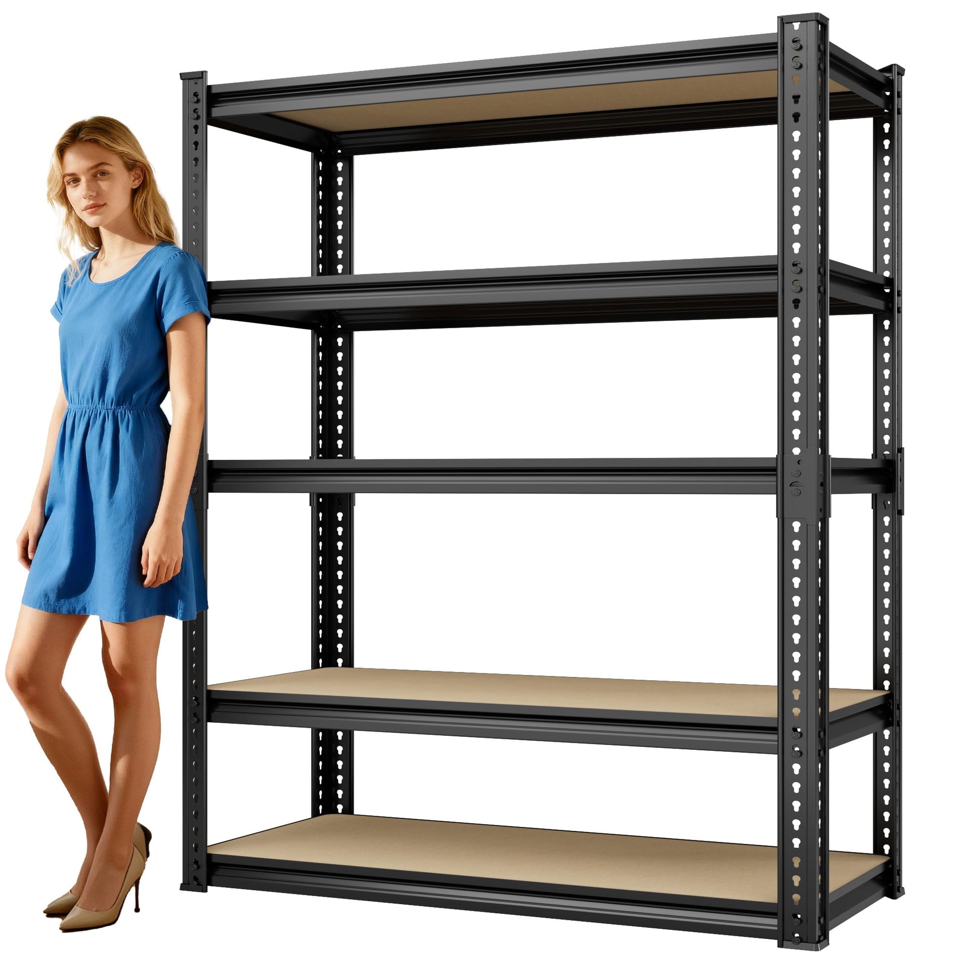 2025LBS Storage Shelves Heavy Duty 5 Tier Garage Storage Shelves