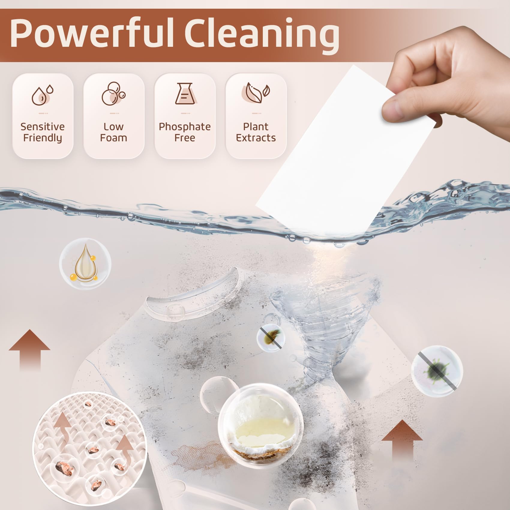 Laundry Detergent Sheets Earth Warmth Scent 160 Count Road Trip College Dorm Essentials for Travel Washing Sheets Detergent Liquidless Portable No Messy Laundry Strips