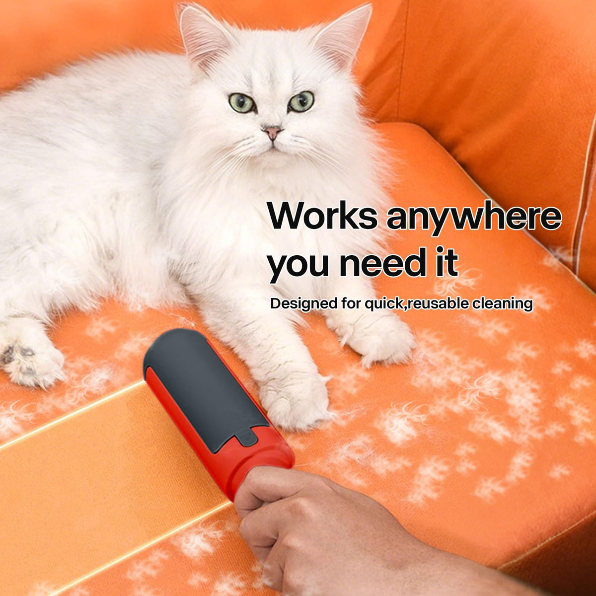 2 Pack Pet Hair Remover for Couch & Carpet