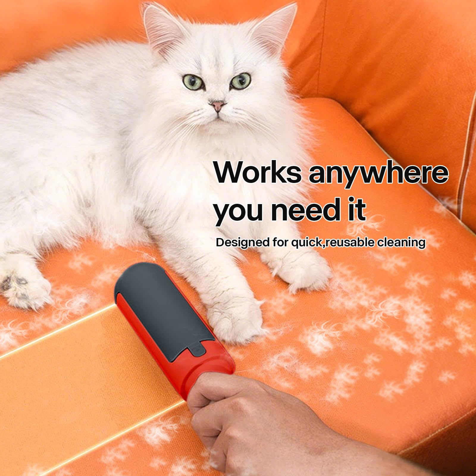 2 Pack Pet Hair Remover for Couch & Carpet