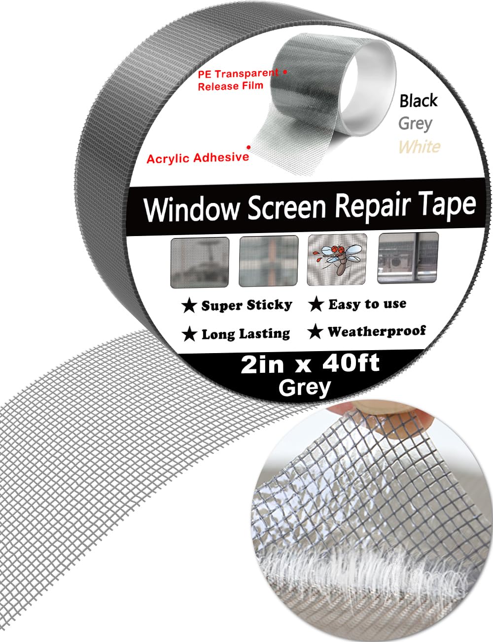 Window Screen Repair Tape (40 Foot)