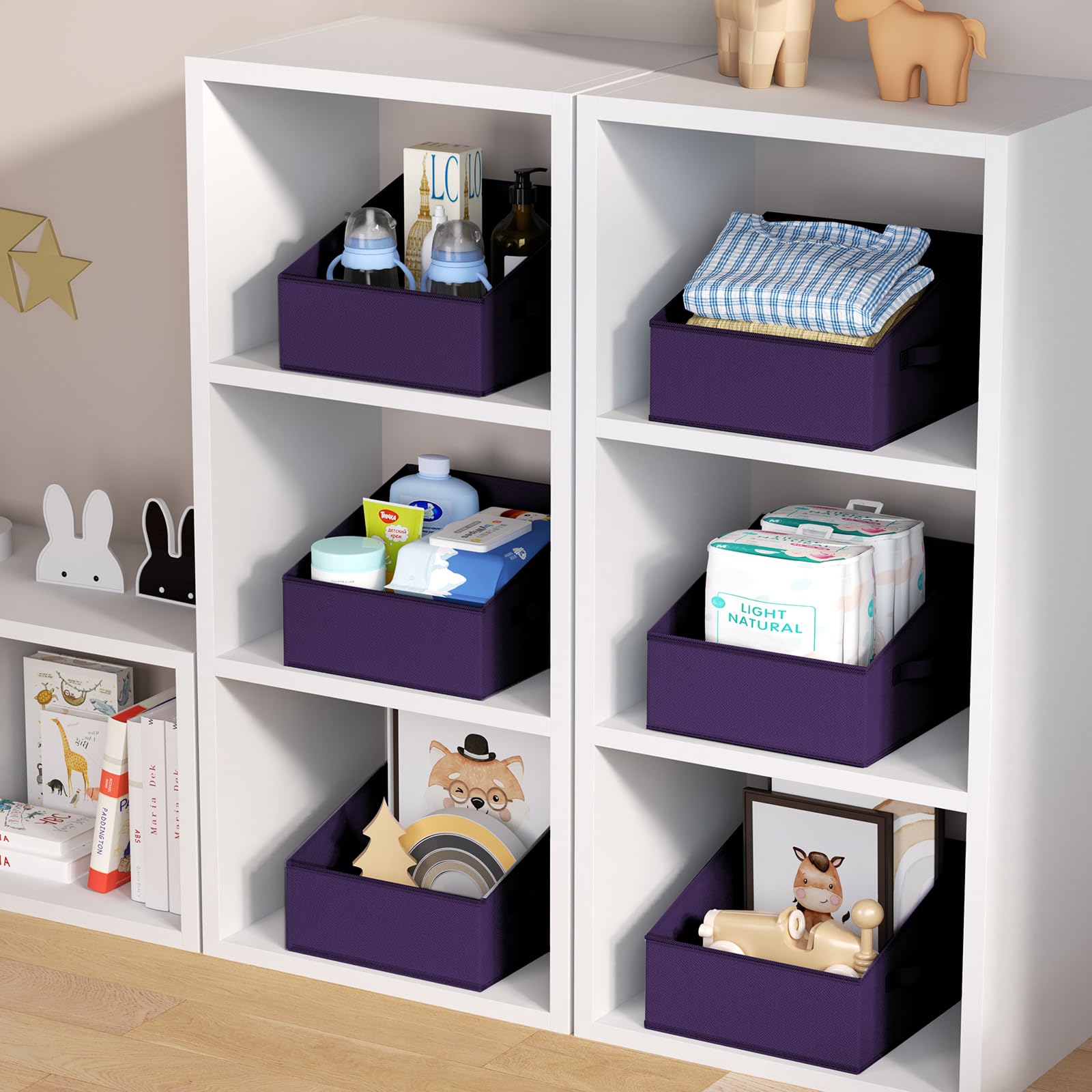 Closet Storage Bins 10 Pack (10 Count)
