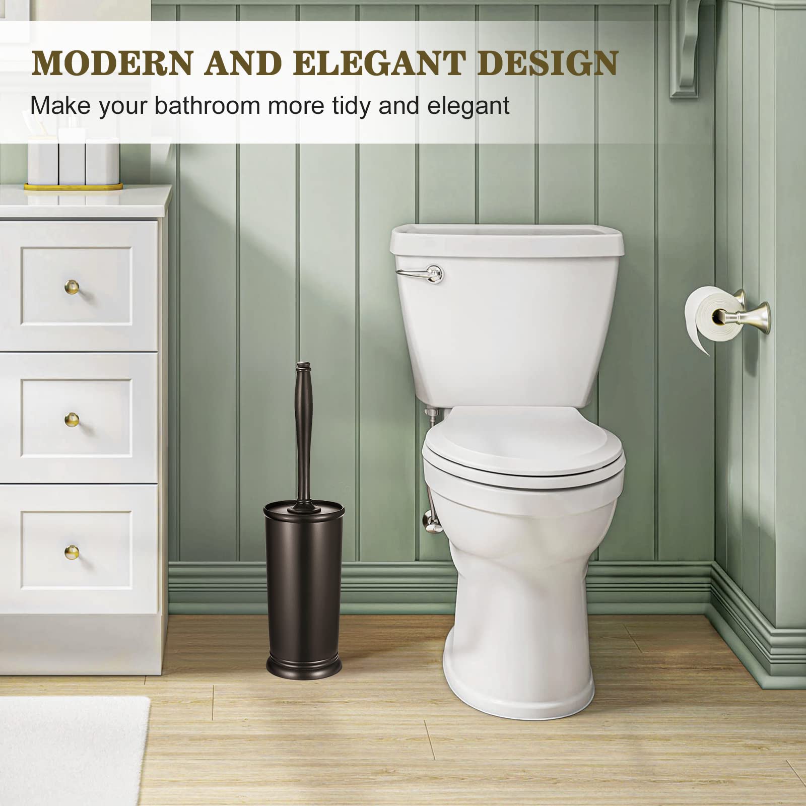Toilet Bowl Brush Holder Set