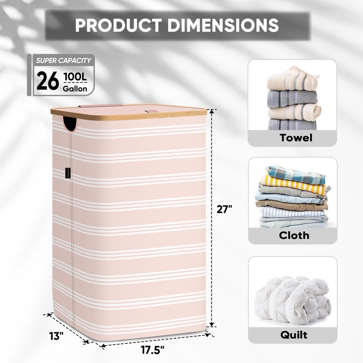 Laundry Hamper with Lid