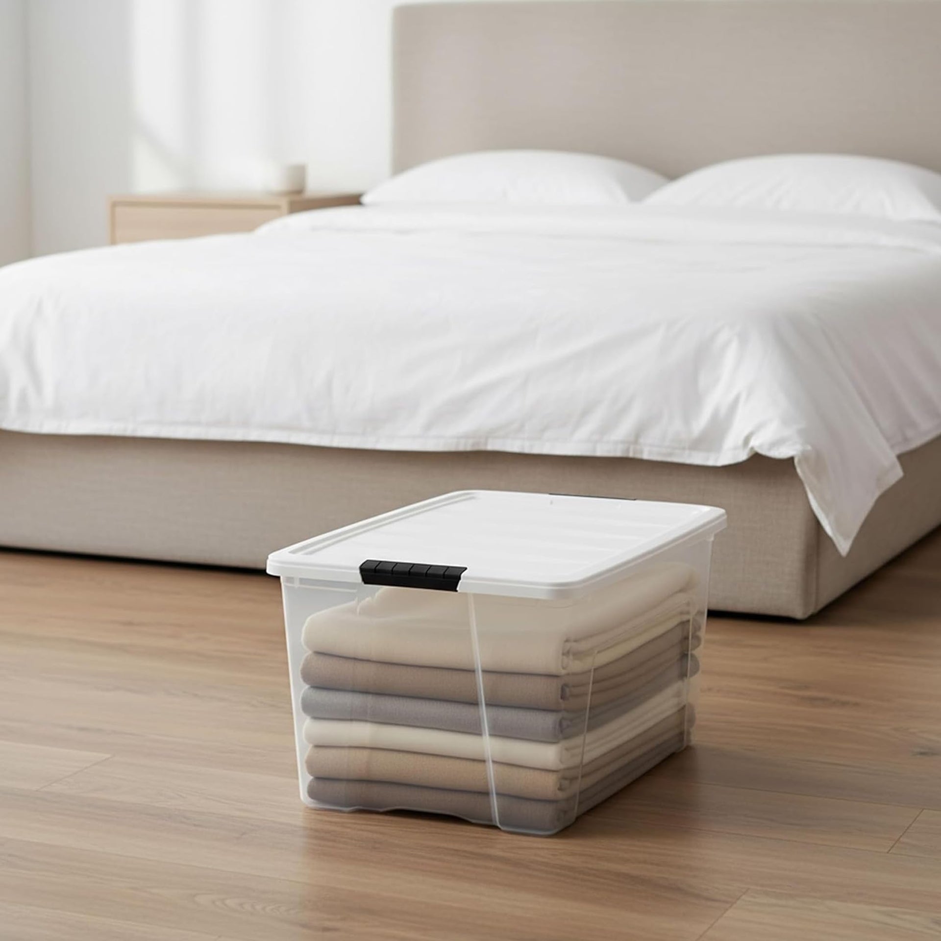 72 Qt Storage Bins with Lids (8 Count)