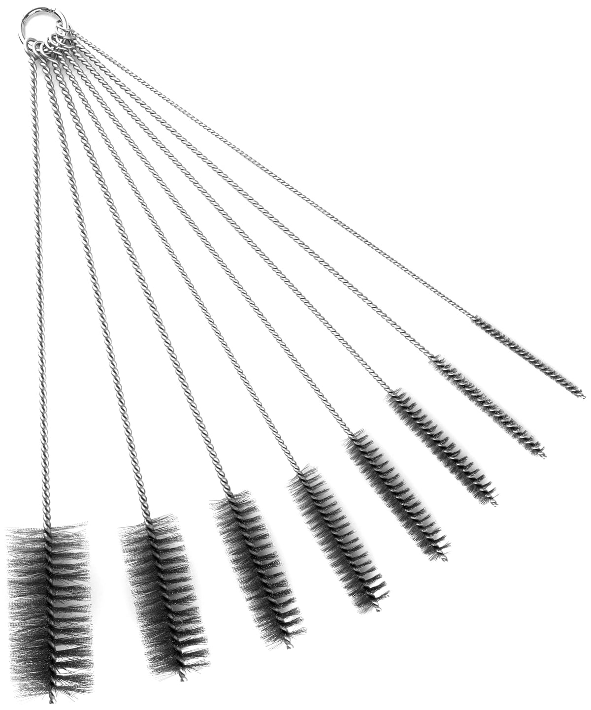 16 Inch Extra Long Pipe Cleaning Brush Set Stainless Steel Bristles