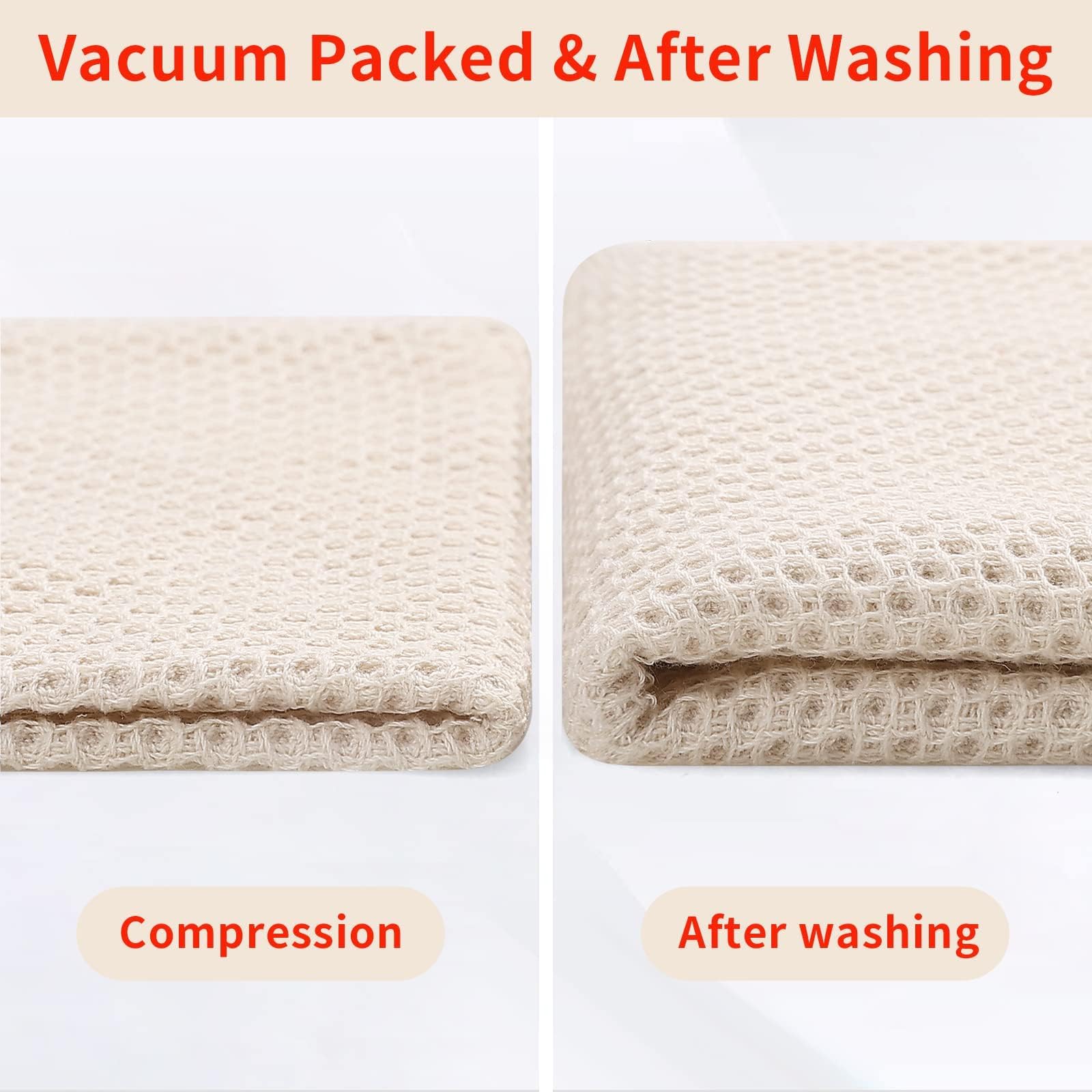 100% Cotton Waffle Weave Kitchen Dish Towels 24 (24 Count)