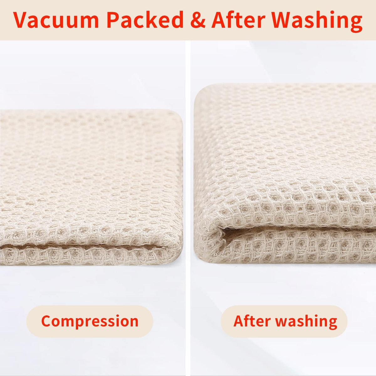100% Cotton Waffle Weave Kitchen Dish Towels 18 (18 Count)