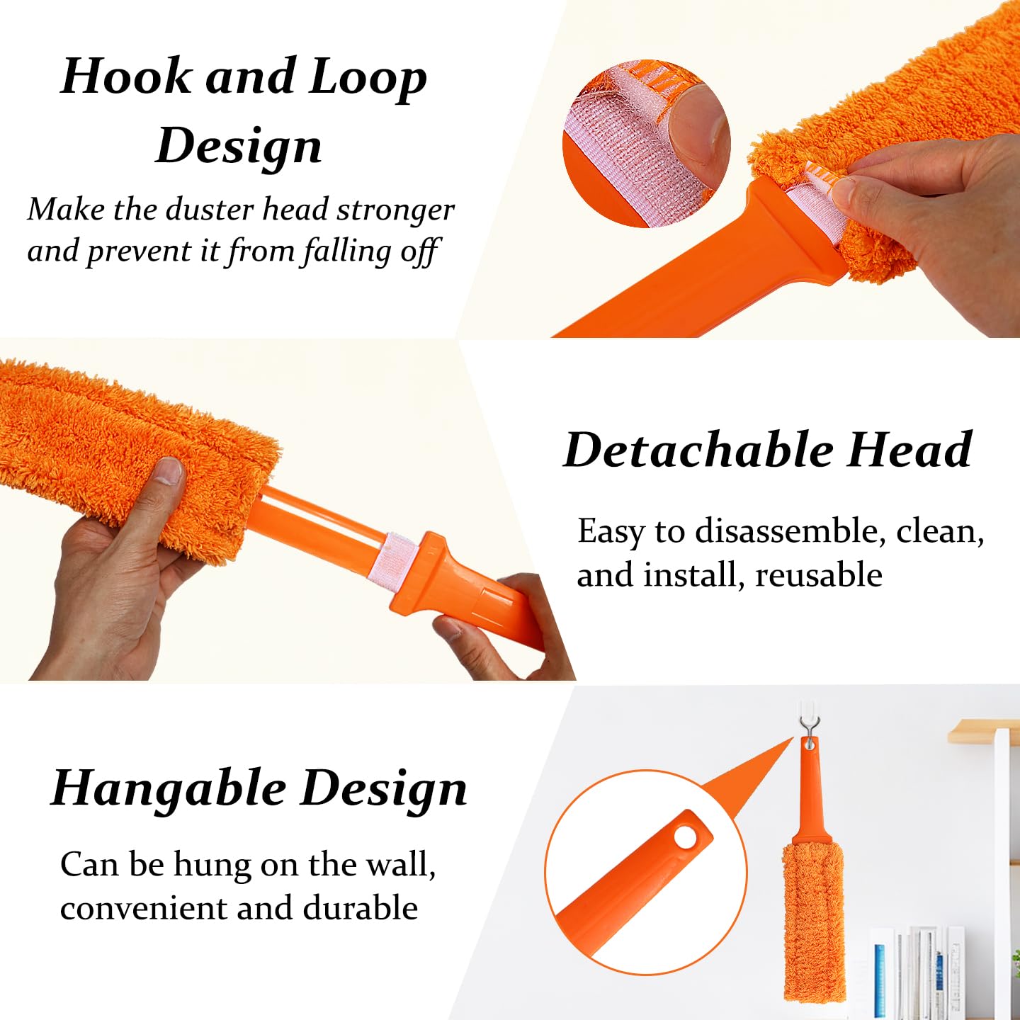 4 Pack 15 inch Reuseable Microfiber Feather Duster