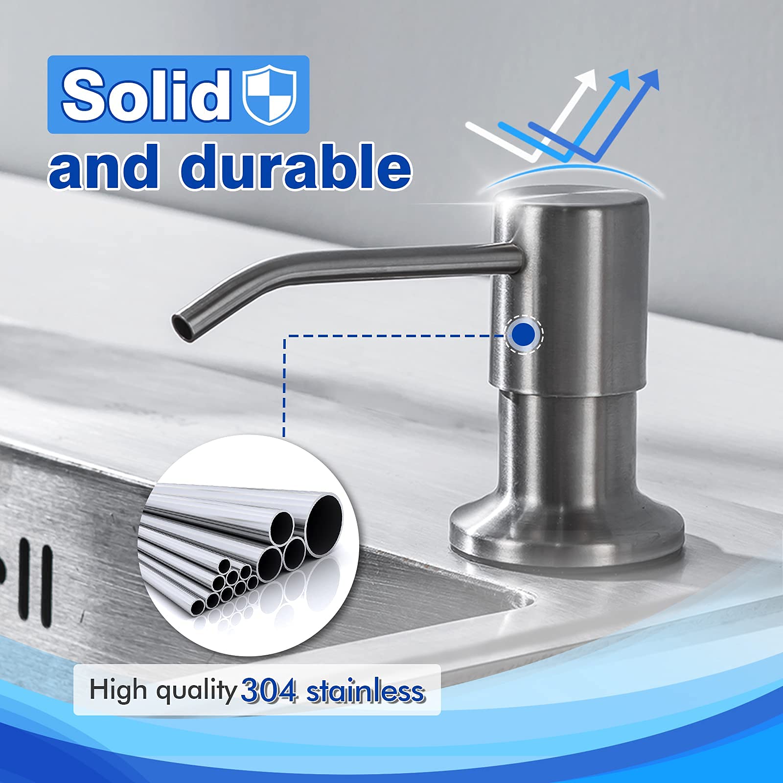 Built in Soap Dispenser for Kitchen Sink WEWE