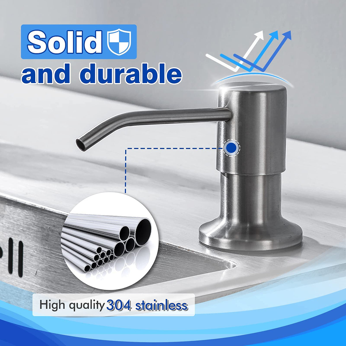 Built in Soap Dispenser for Kitchen Sink WEWE