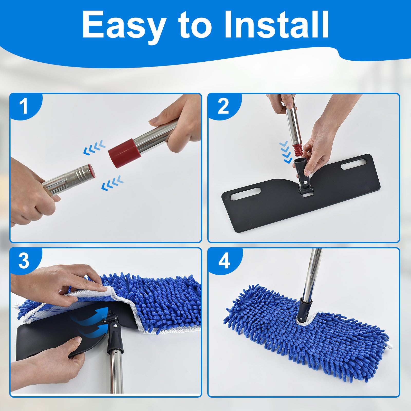 Microfiber Dust Mop for Hardwood Floors - ModHome Supplies
