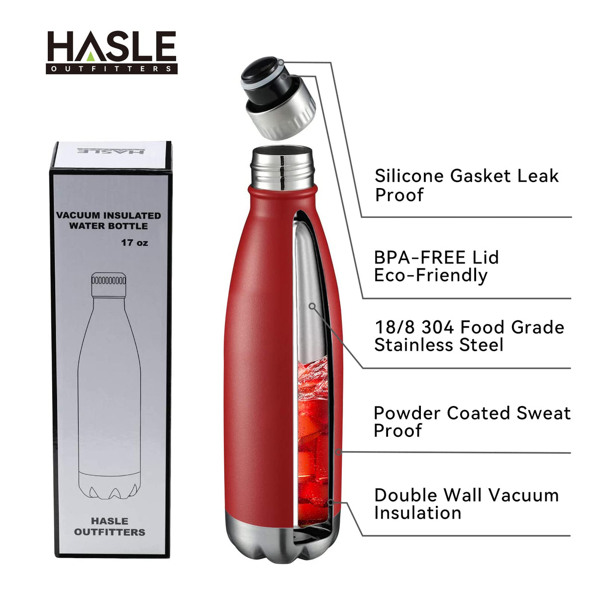 17oz Stainless Steel Water Bottles Bulk