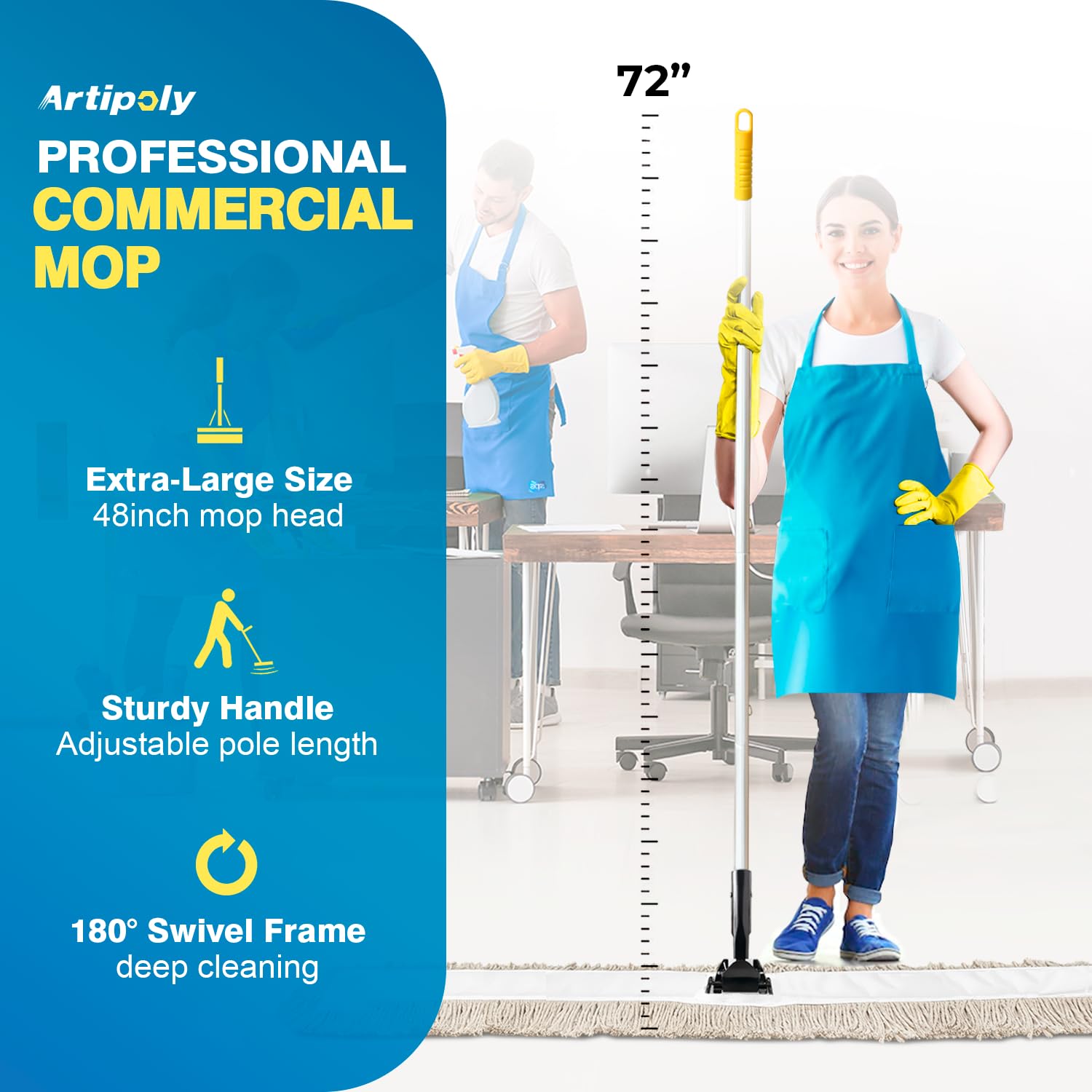 Commercial Dust Mop & Floor Sweeper
