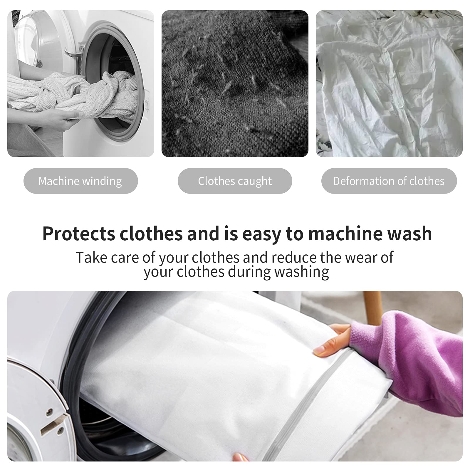 3 Pack Mesh Laundry Bags Medium by MDSXO (3 Count)