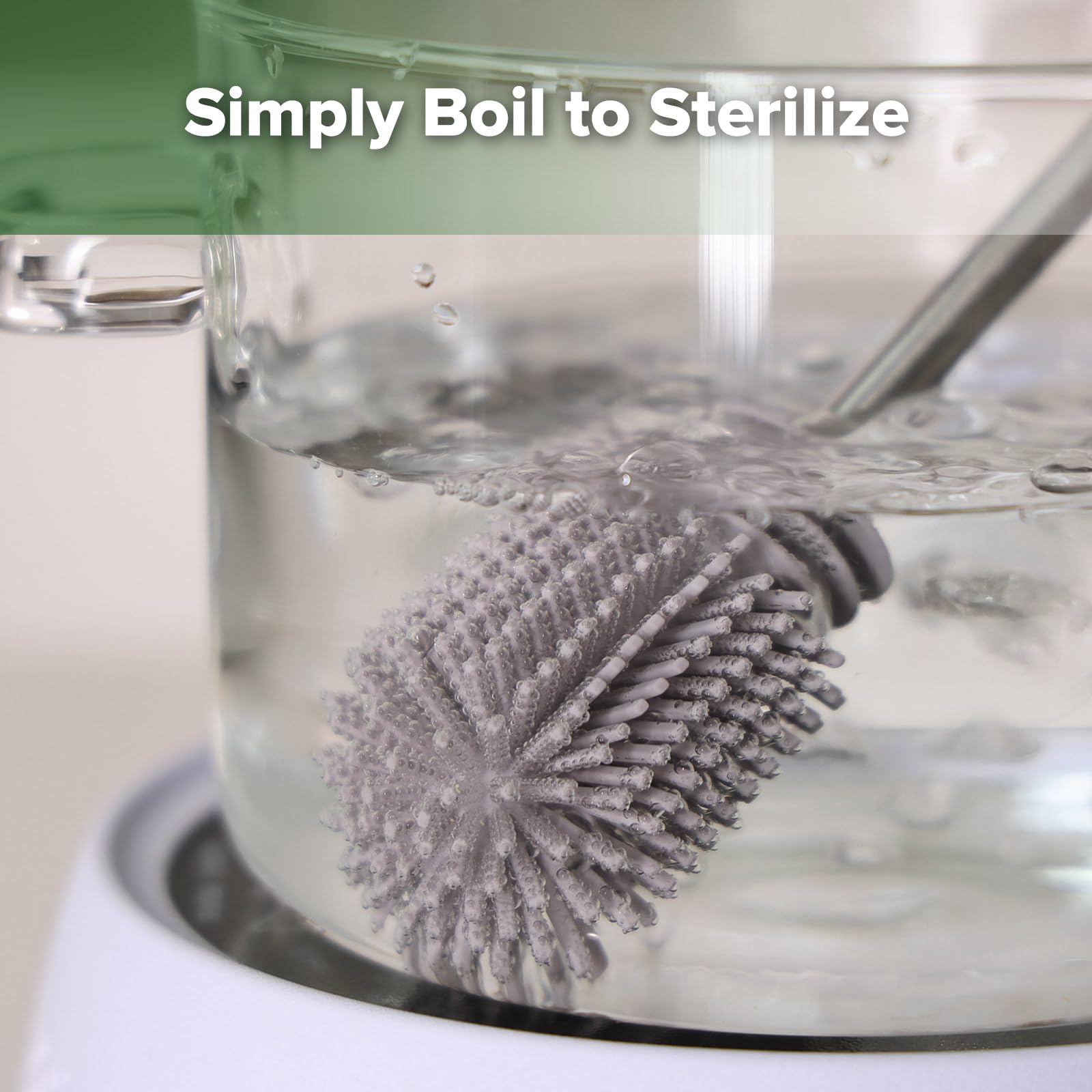 Silicone Cleaning Brush for Baby Bottles and Crevices