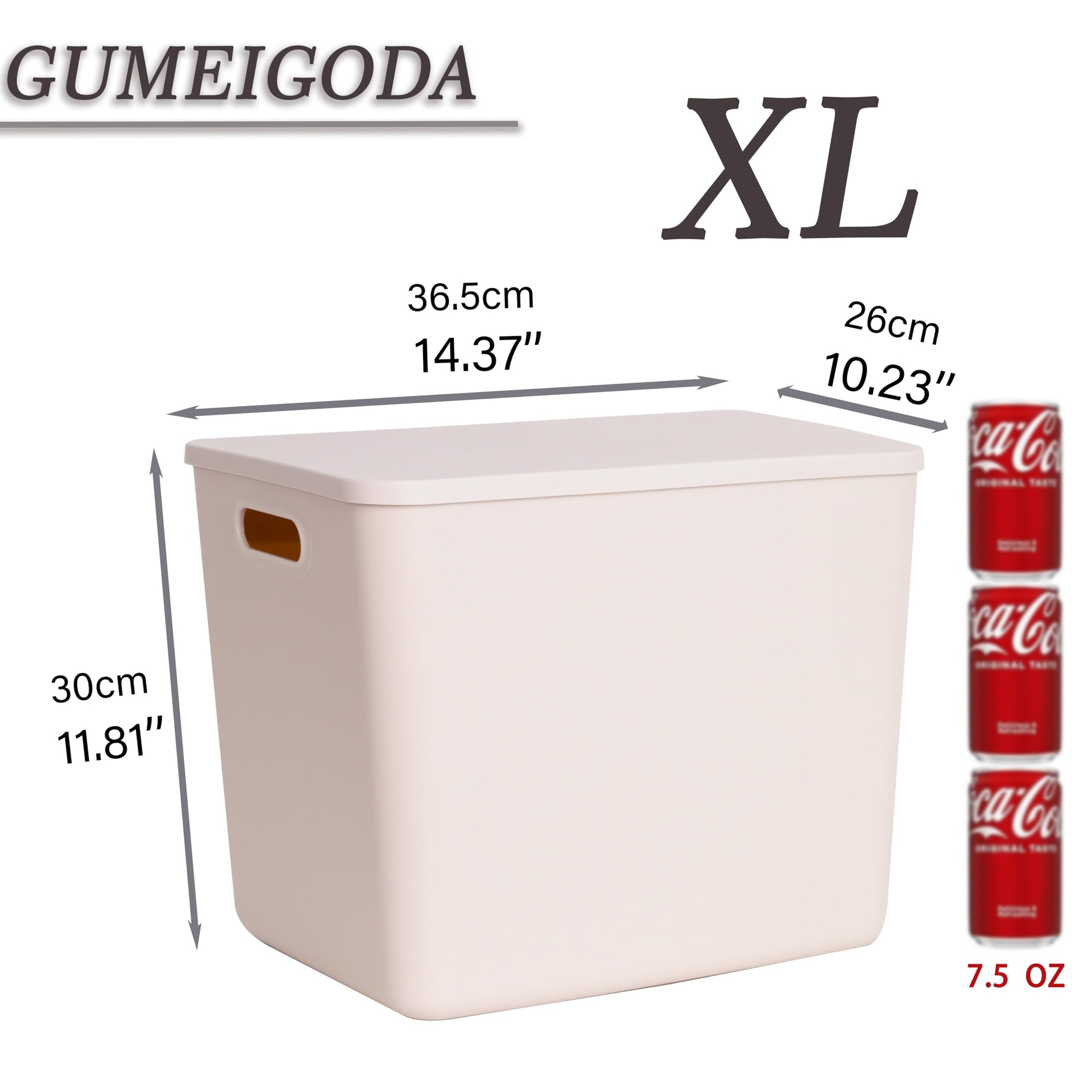 Plastic Storage Bins with lids (4 Count)